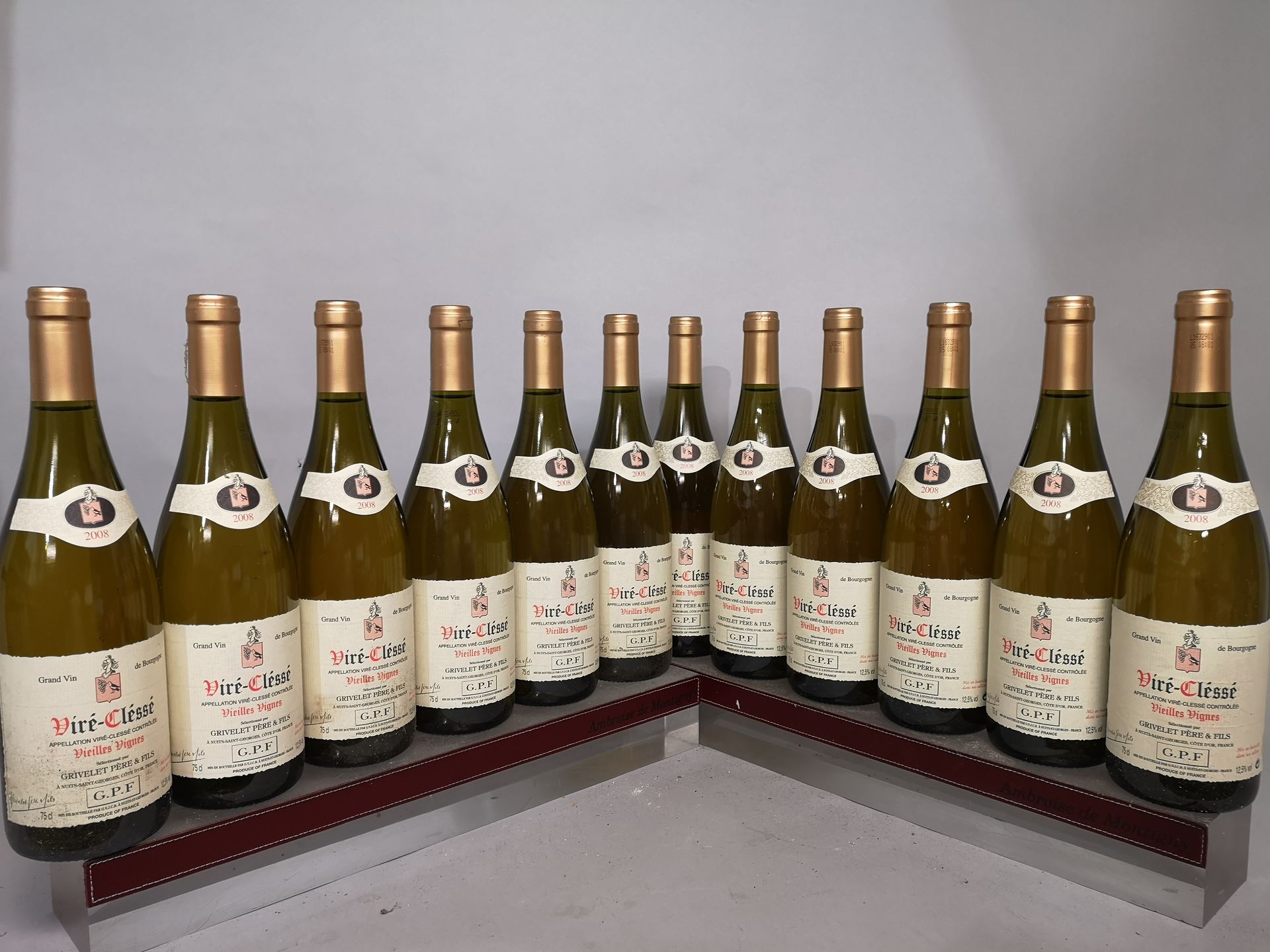 Null 12 bottles VIRE CLESSE Vieilles Vignes - GRIVELET Père & Fils 2008