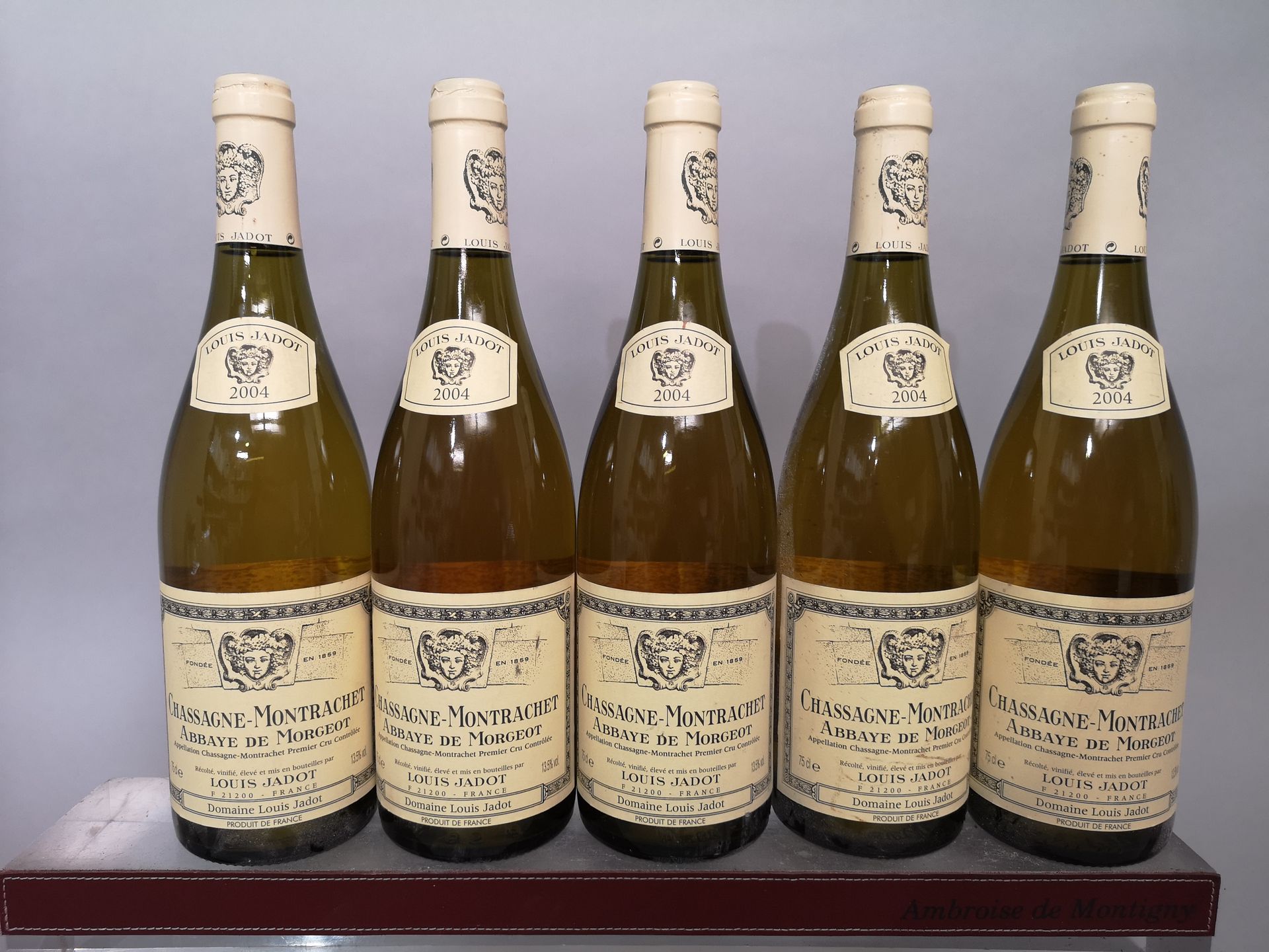 Null 5 bottles CHASSAGNE MONTRACHET 1er cru "Abbaye de Morgeot" - L. JADOT 2004