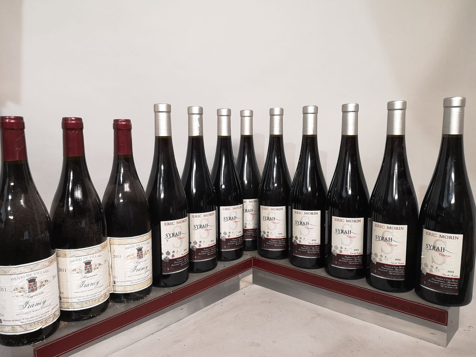 Null 12瓶法国杂项葡萄酒 

3个IRANCY "Magnance" - Henri de VILLARS 2011和9个SYRAH "Cépage" -&hellip;
