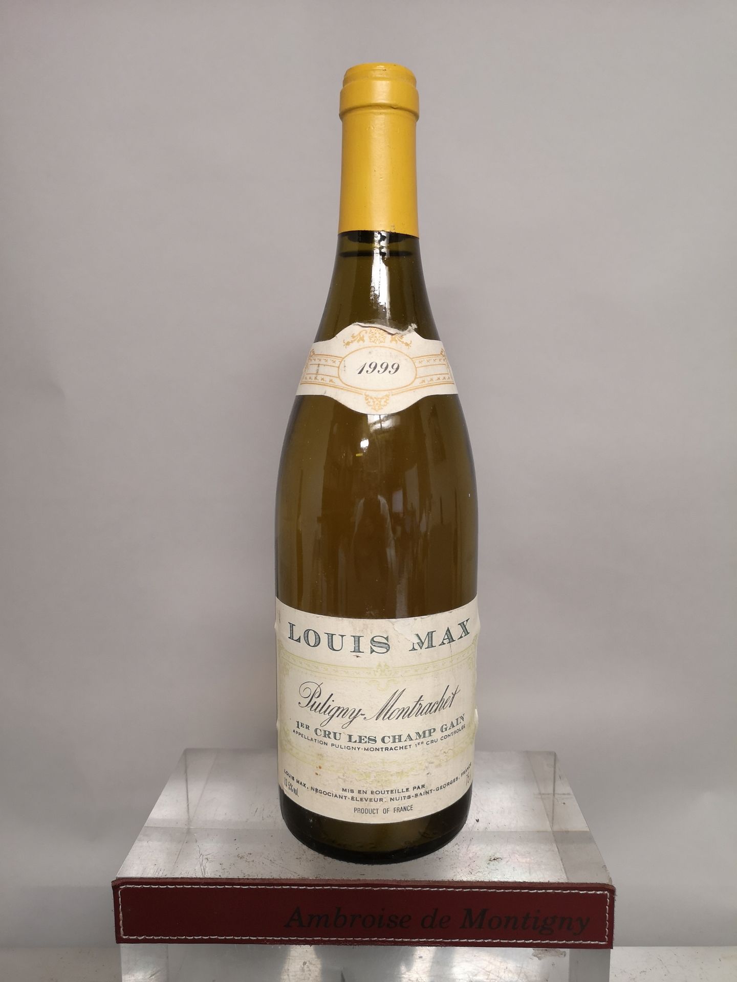 Null 1 bouteille PULIGNY MONTRACHET 1er Cru " Les Champ Gain" - Louis MAX 1999 
&hellip;