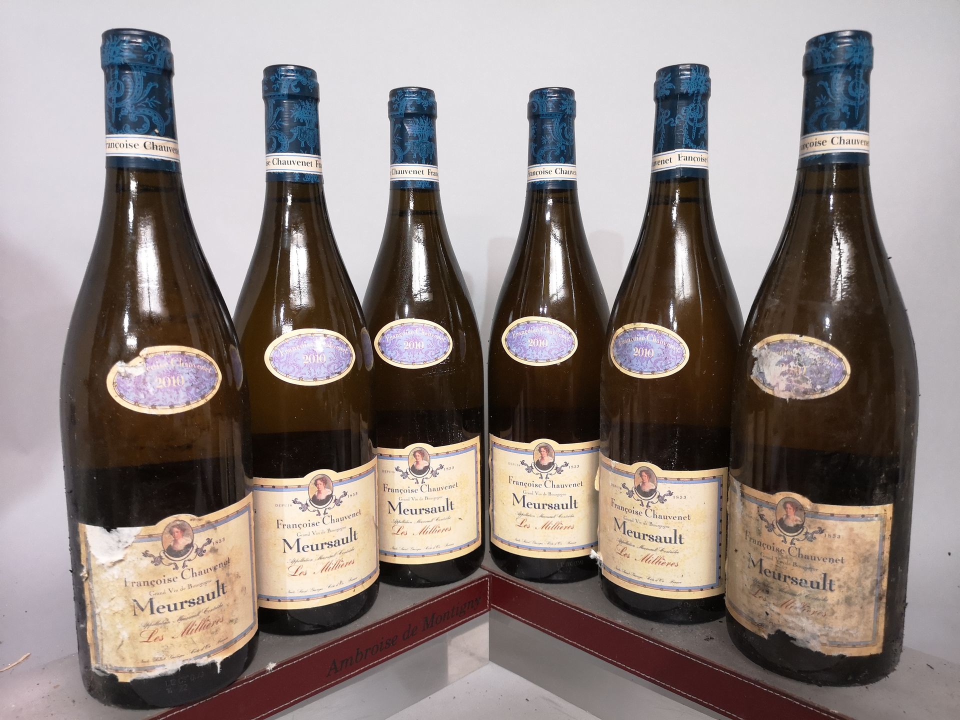Null 6 bouteilles MEURSAULT "Les MIllières" - Françoise CHAUVENET 2010 

Étiquet&hellip;