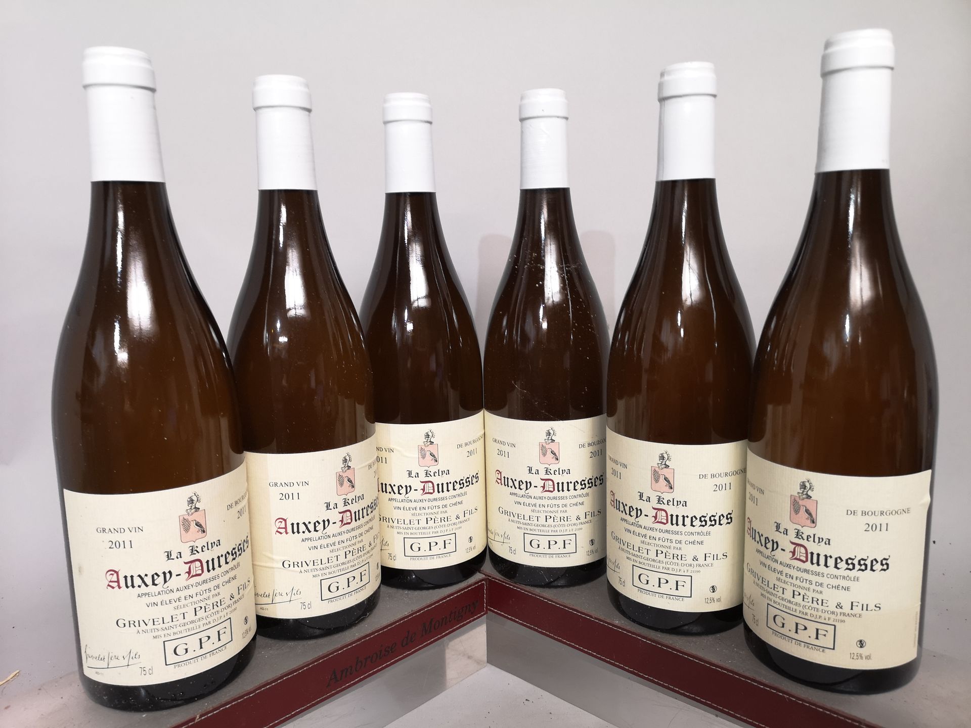 Null 6瓶AUXEY DURESSES白葡萄酒 "La Kelya" - GRIVELET Père & Fils 2011