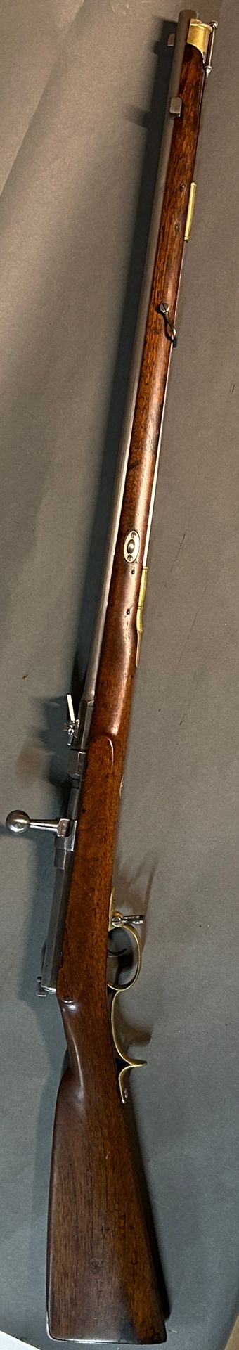 Null Dreyse rifle model 1860.

One shot for paper cartridges with loading by the&hellip;