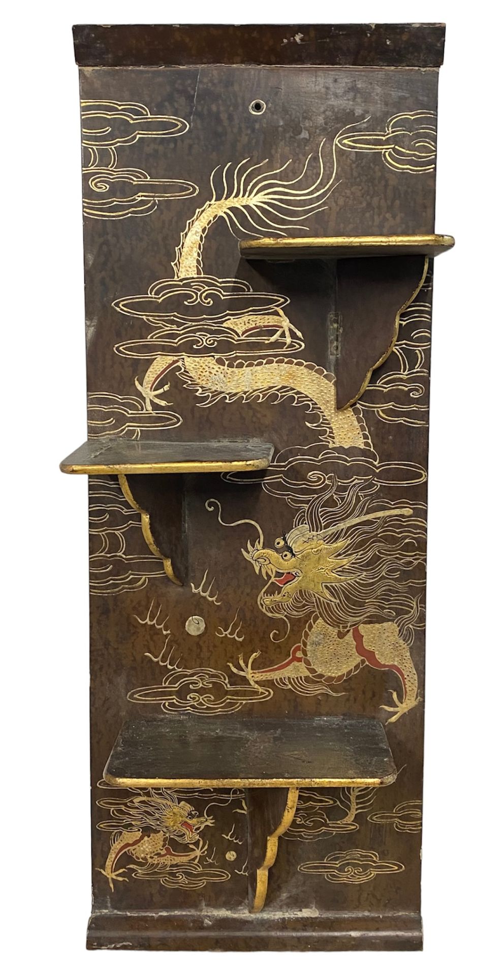 Null SMALL WALL SHELF
in lacquered wood decorated with a dragon among the clouds&hellip;