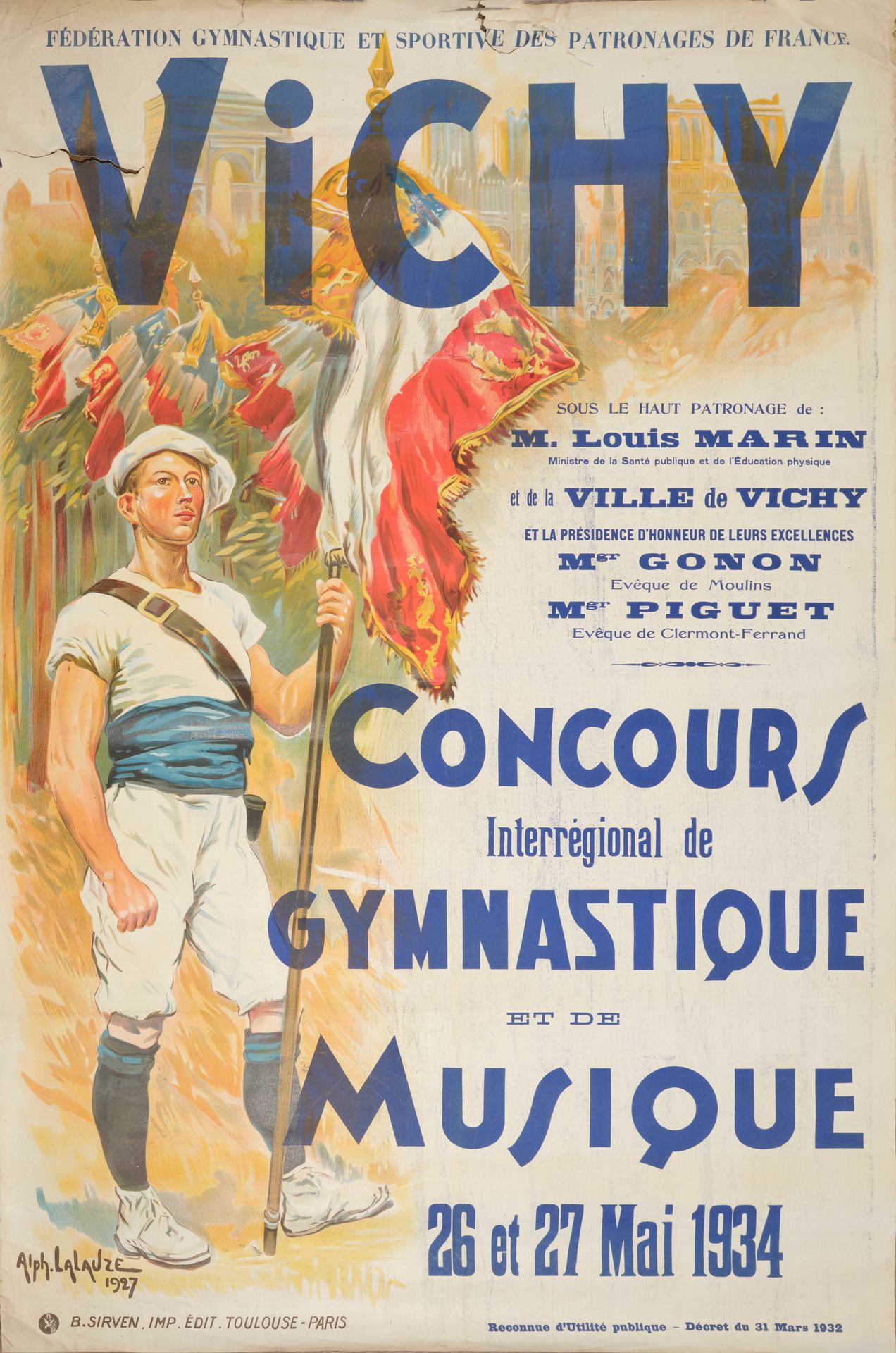 Null Alphonse
 LALAUZE (1872-1936)
VICHY Concours International de Gymnastique e&hellip;