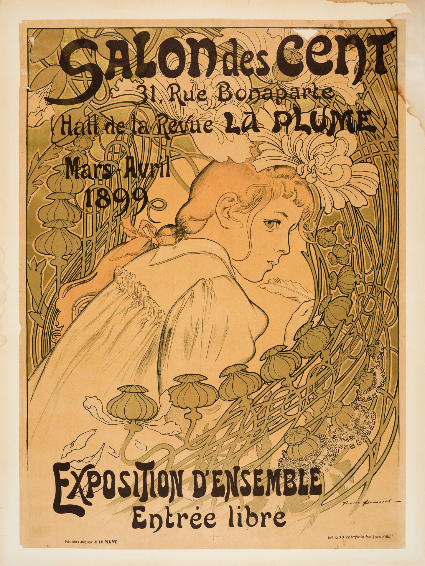 Null Firmin BOUISSET (1855-1925)
Salon des Cent - Hall of La Plume magazine - Ov&hellip;