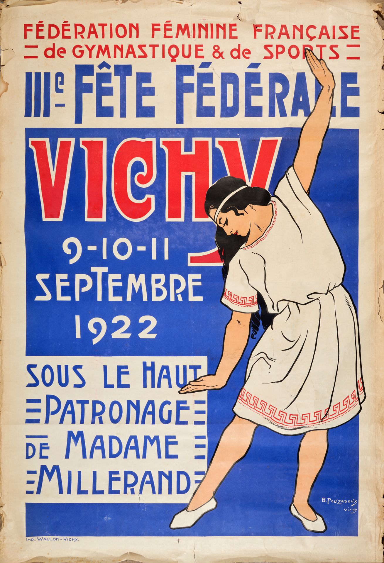Null B POUZADOUX (20th century)
VICHY IIIème Fete Fédérale de Gymnastique Septem&hellip;