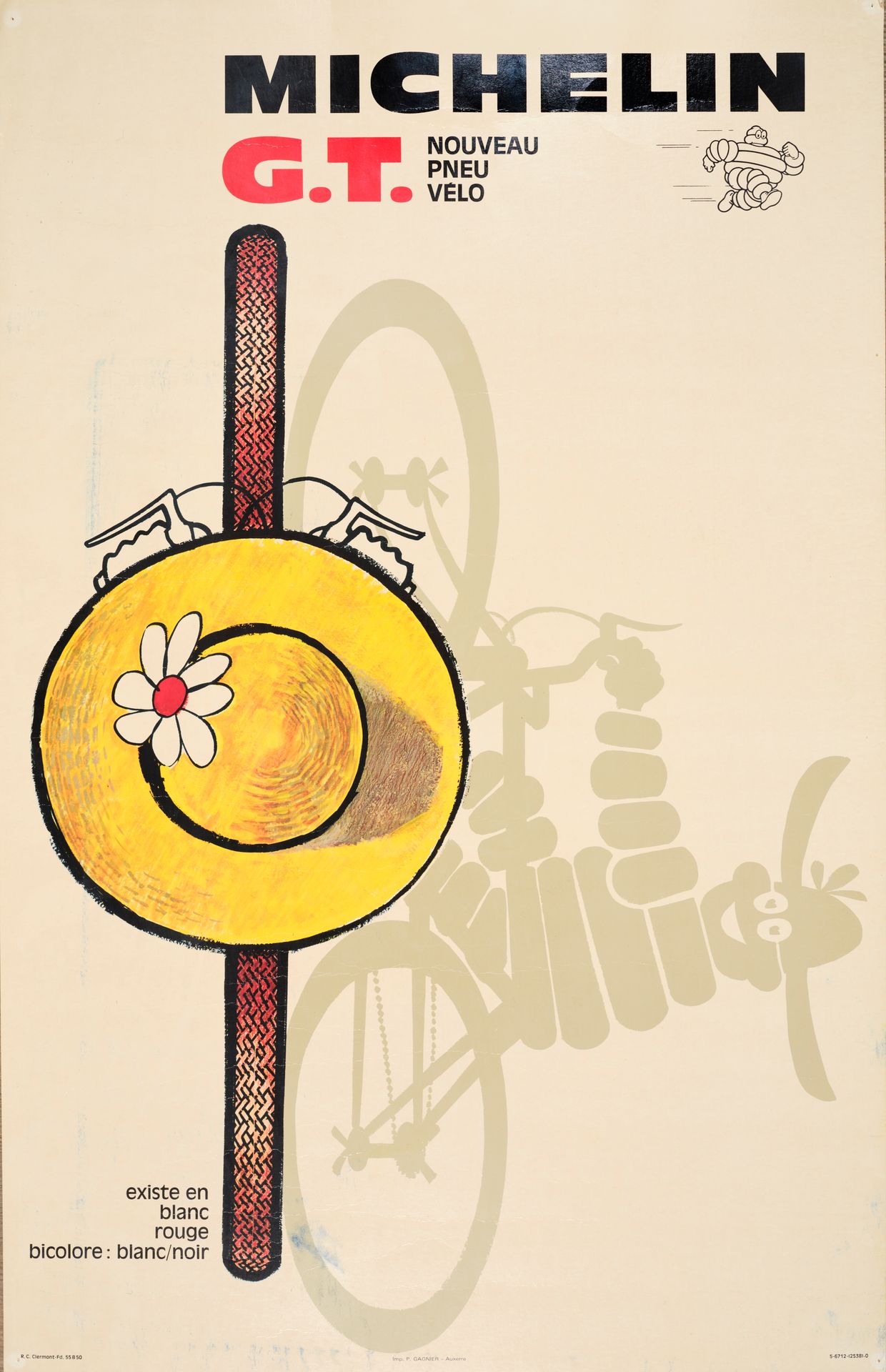 Null MICHELIN
Ensemble de 5 affiches vers 1970-80:
- Michelin T61 
Non entoilée &hellip;