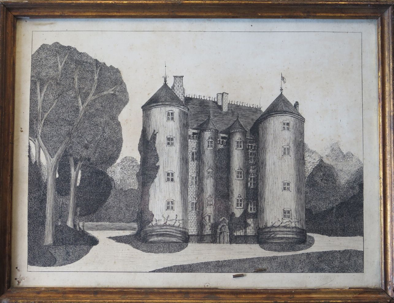 Null Jacques-Paul BESSON-DANDRIEUX (1870-1948).

Le château de Chevenon, Nièvre.&hellip;