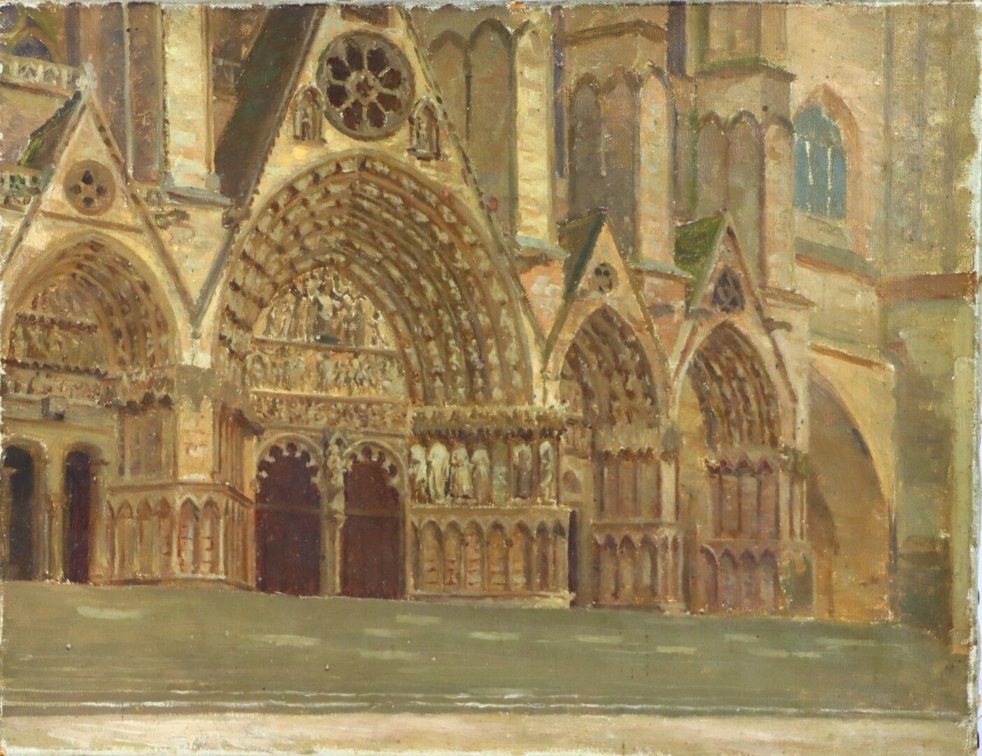 Null 
Henri DIF (1864-1929).




Vue du portail de la cathédrale de Bourges




&hellip;