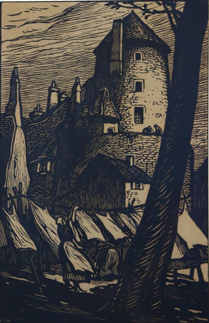 Null Fernand CHALANDRE (1879-1924).

Les lavandières prés de la tour Goguin.

Gr&hellip;