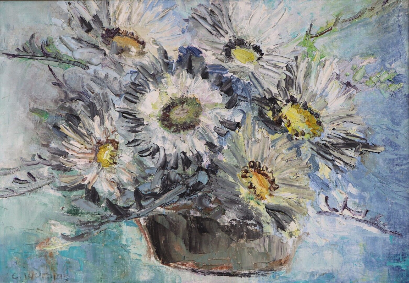 Null Colette JOURNIAC (1929-2005).

Bouquet de fleurs.

Huile sur toile, signée &hellip;