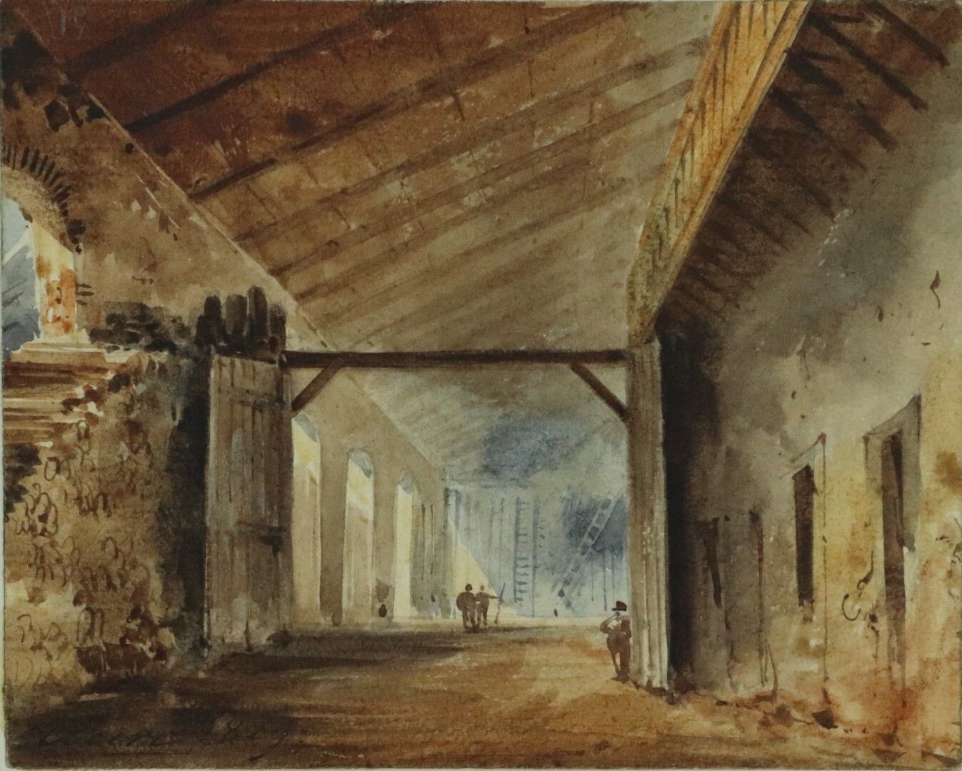 Null Eugène CICERI (1813-1890)

L'intérieur animé d'un bâtiment.

Aquarelle sur &hellip;