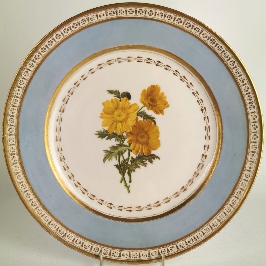 Null PARIS, manufacture de Dagoty.

Assiette en porcelaine à décor polychrome de&hellip;