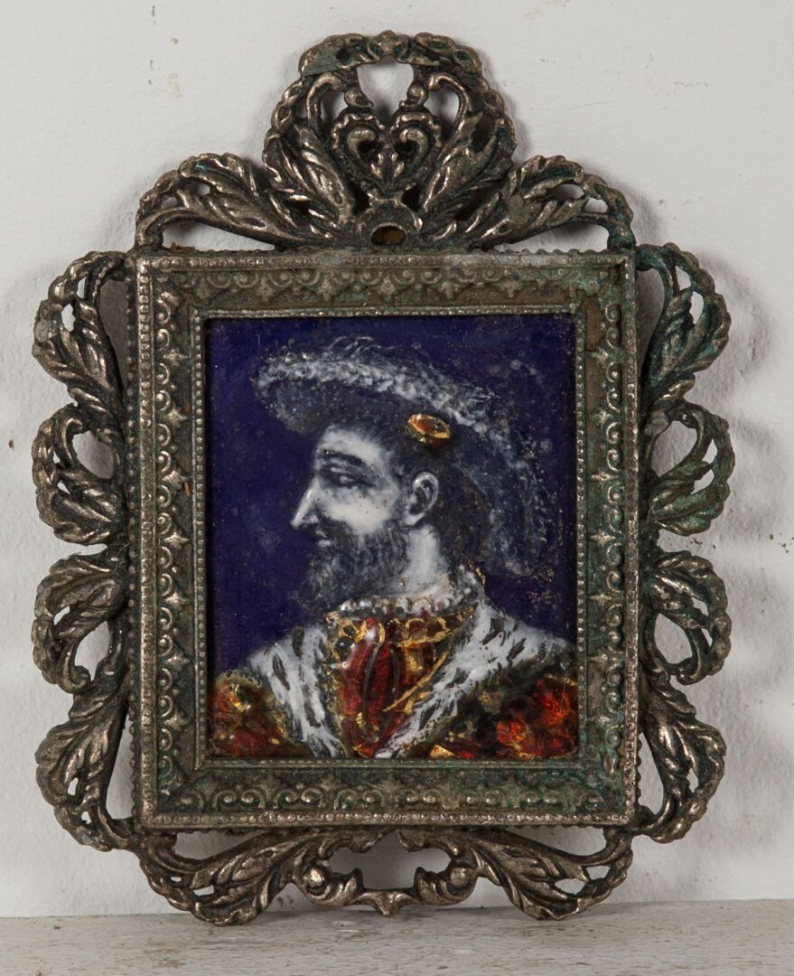 Null König Heinrich IV.

Miniatur aus Emaille auf Kupfer mit blauem Hintergrund.&hellip;