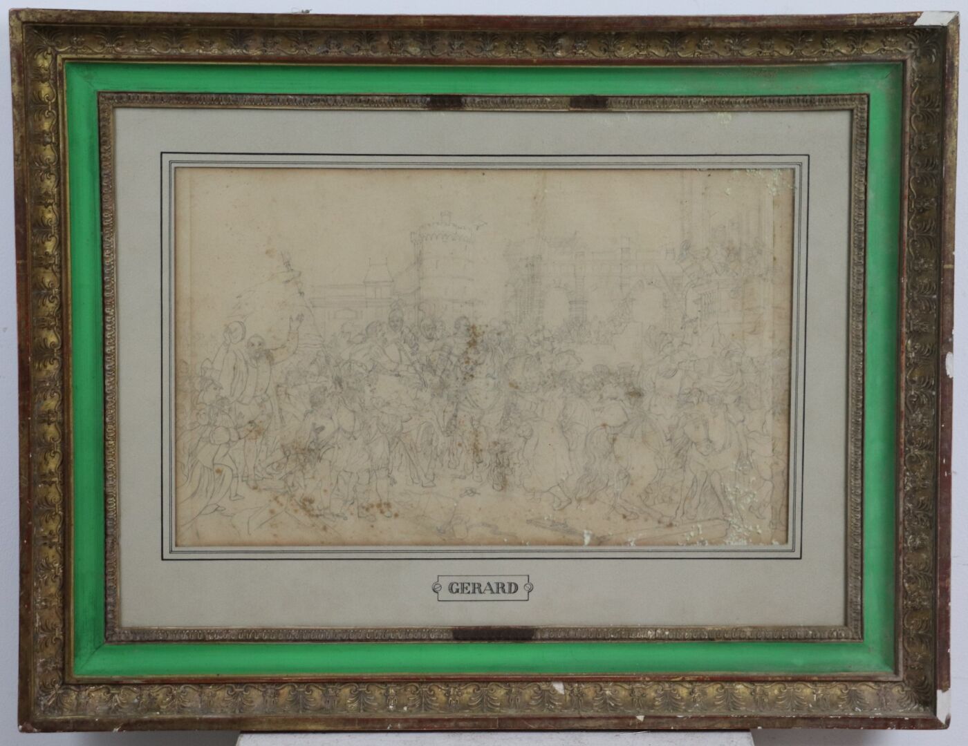 Null François GÉRARD (1770-1837)，后。

亨利四世进入巴黎，1594年3月22日。

铅笔画。

高_22,3厘米，宽_36,5&hellip;