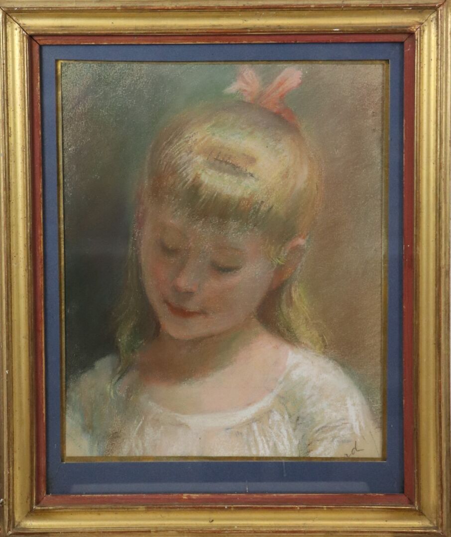 Null G.GERARD.

一个年轻女孩的画像。

粉彩画，右下方有签名。

高_34厘米，宽_27.5厘米