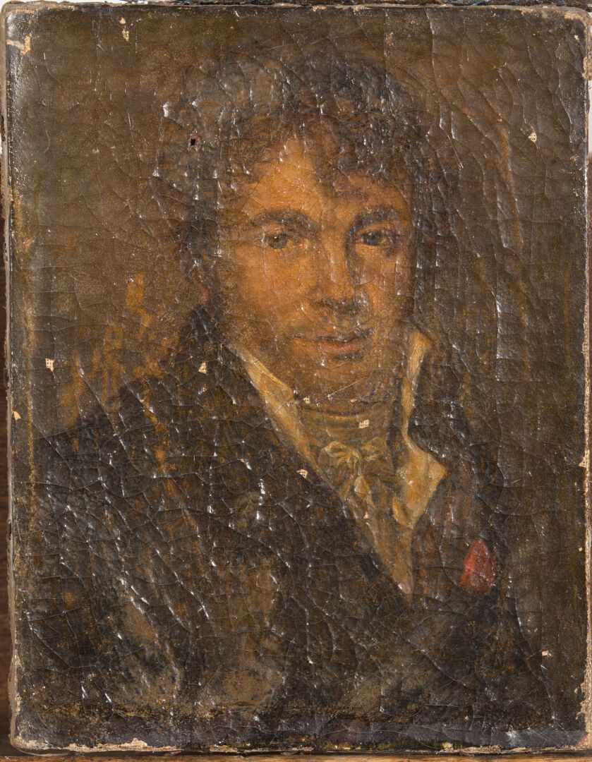 Null Scuola francese del XIX secolo.

Ritratto di un uomo.

Olio su tela.

H_21,&hellip;