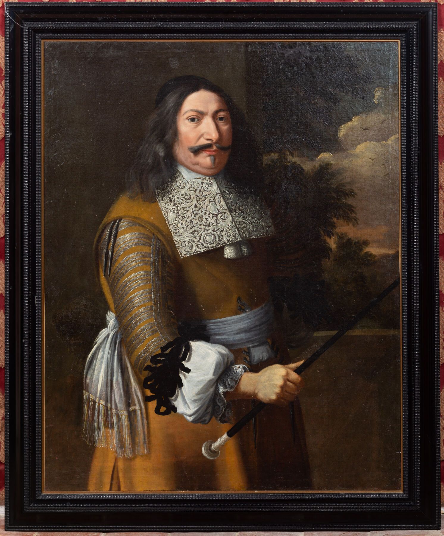 Null Ecole hollandaise du XVIIème siècle. 

Portrait d'homme à la canne. 

Huile&hellip;