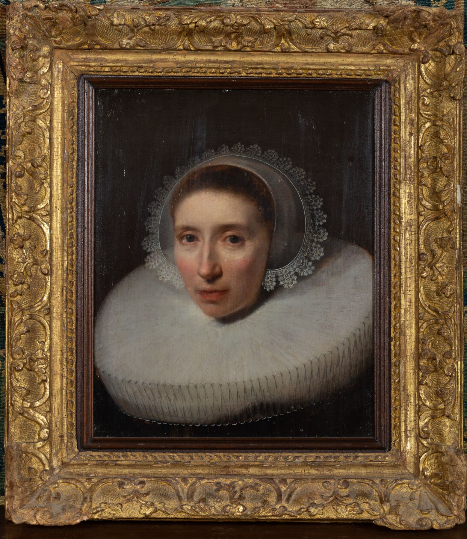 Null Ecole flamande du début du XVIIème siècle. 

Portrait de femme à la collere&hellip;