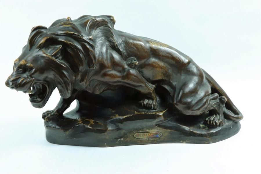 Null Thomas CARTIER (1879-1943)

"Lion en furie"

Sculpture en terre cuite à pat&hellip;