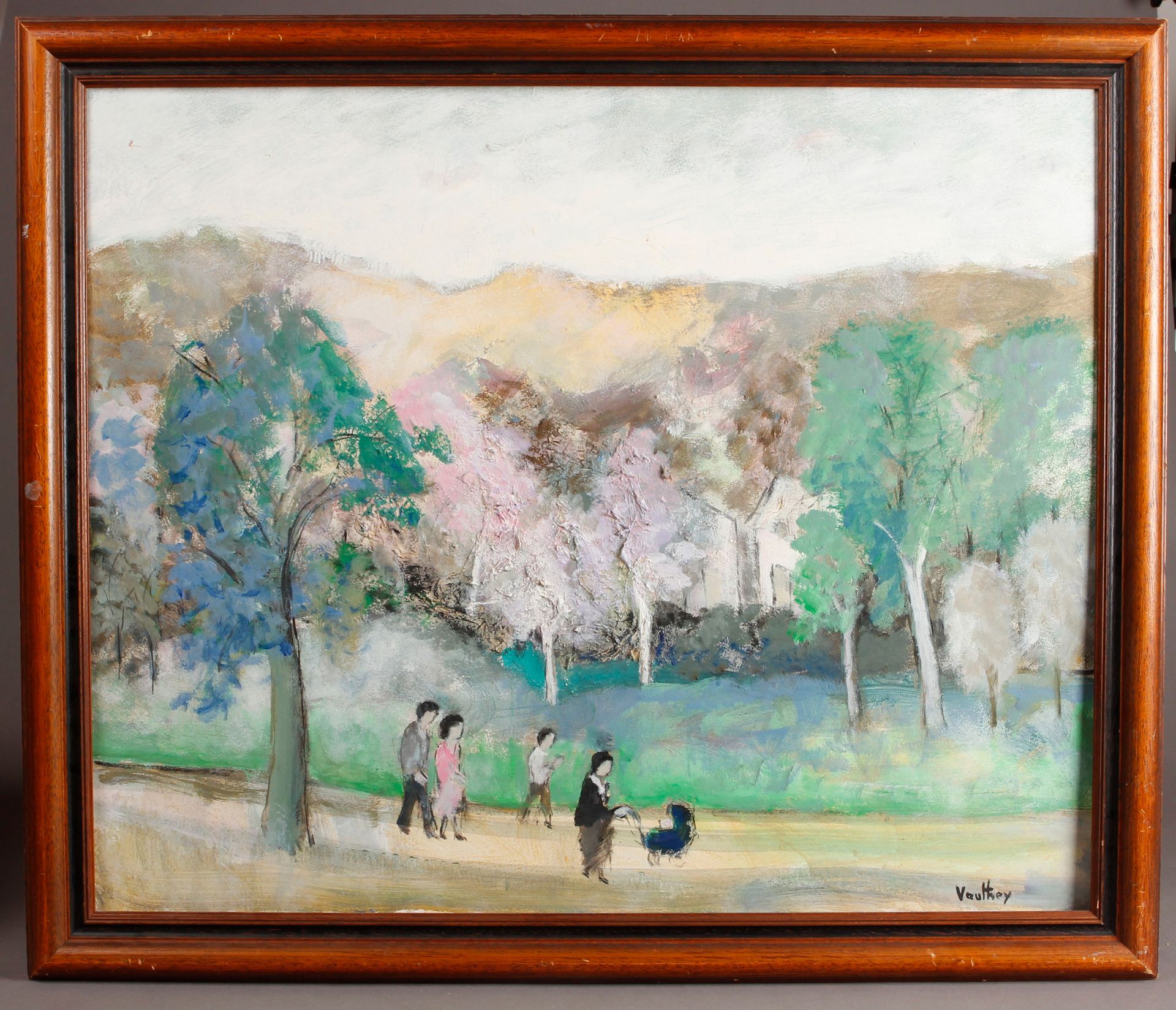 Null 皮埃尔-沃特海（1937-2019年）

动画公园

油画，右下角有签名。

60 x 73 cm

(框架为天然木材)。