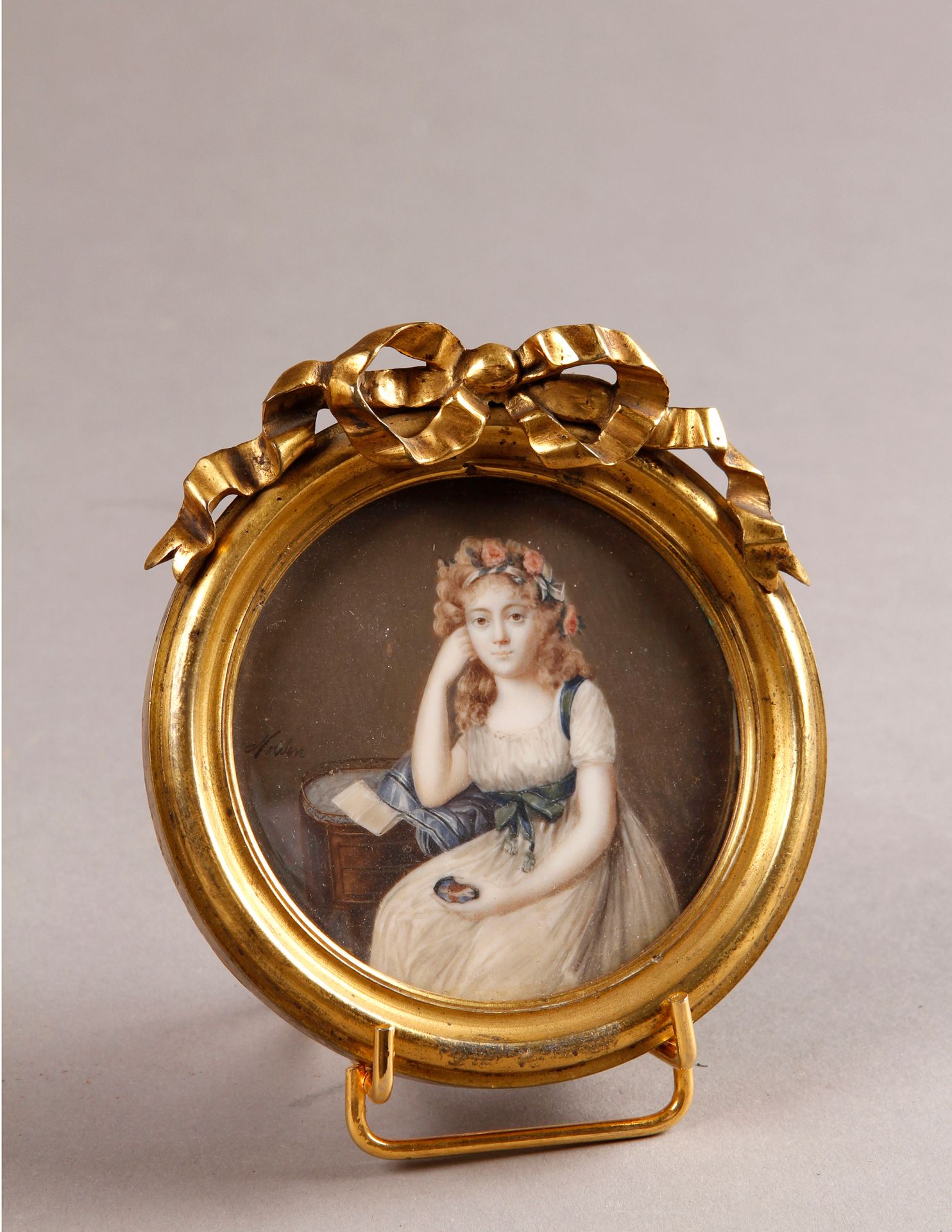 Null ECOLE FRANCAISE du XIXe siècle

Portrait de jeune fille pensive à la robe d&hellip;