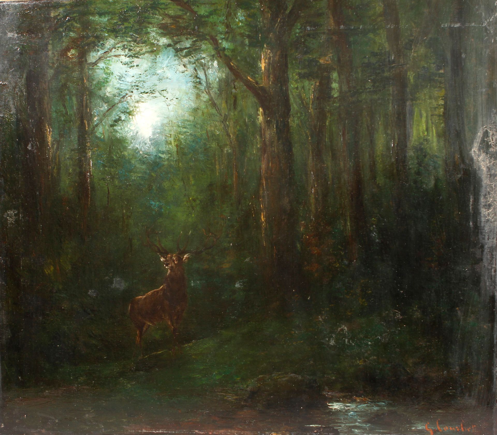 Null COURBET Gustave (1819-1877)

Cerf aux écoutes

Huile sur toile, signée en b&hellip;