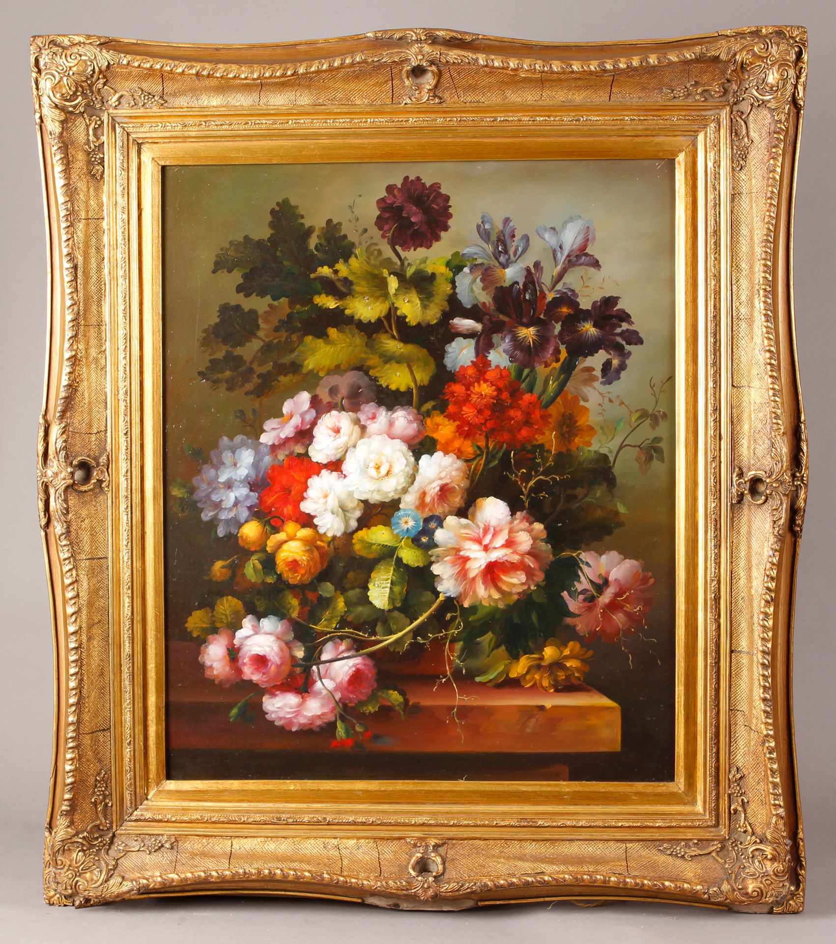 Null XXth century SCHOOL

Bunch of flowers

Oil on panel.

Wooden frame and gild&hellip;