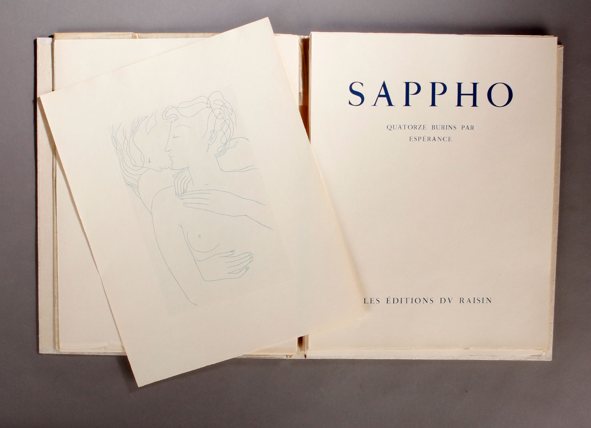 ESPERANCE (pseudonyme attribué à Sylvain SAUVAGE) / SAPPHO Fourteen burins by Es&hellip;