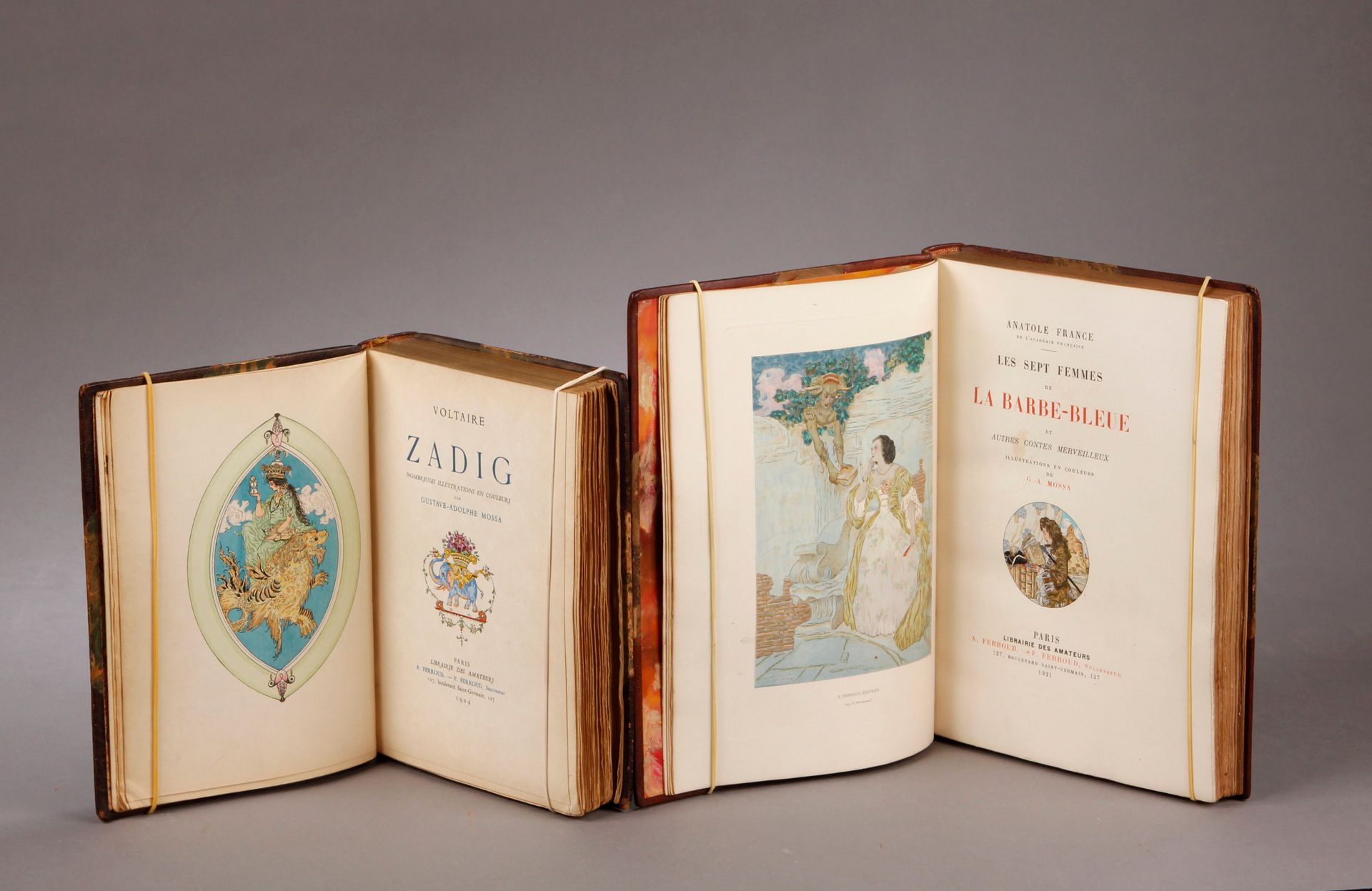 Null 
[Two works illustrated by MOSSA (Gustave-Adolphe)].



VOLTAIRE: Zadig. Il&hellip;