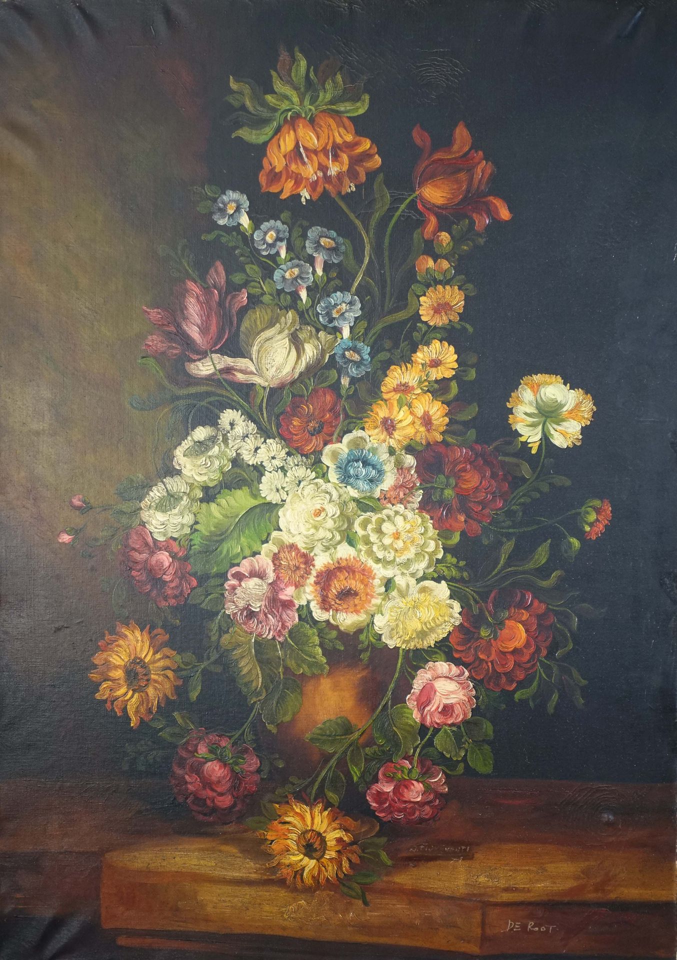 Null DE ROOT (XXe siècle)
Bouquet de fleurs
Huile sur toile. (Non encadrée).
70 &hellip;