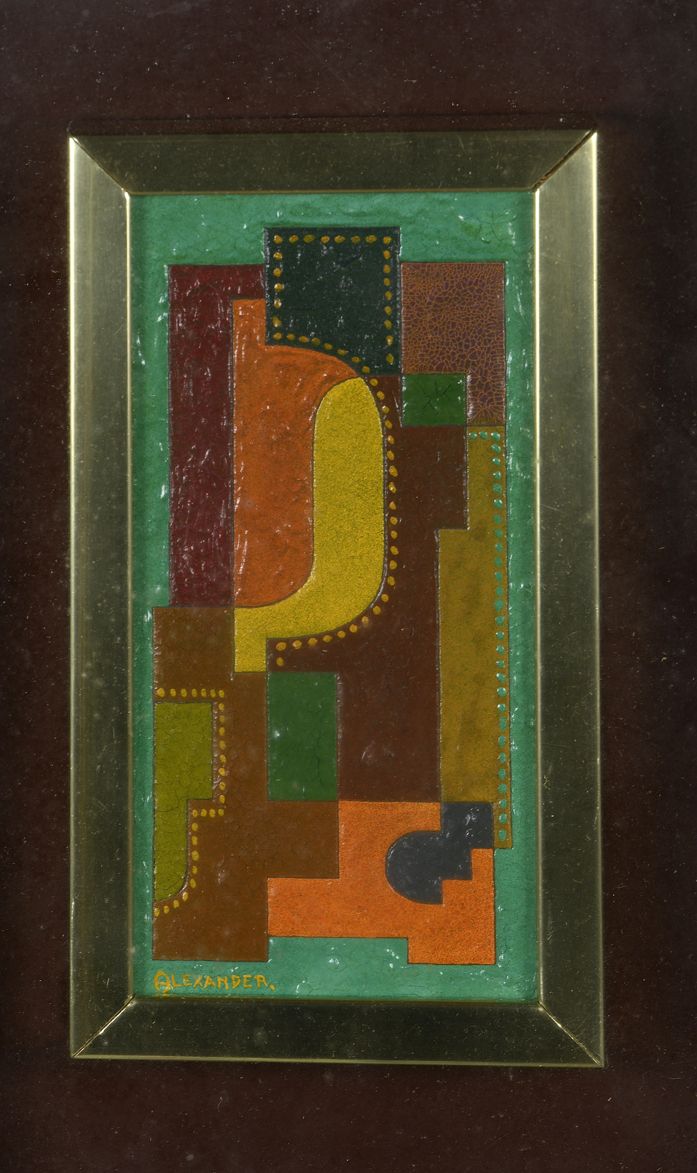 Null ALEXANDER（20世纪）
组成
板上混合媒体，左下角有签名。
17 x 8.5厘米