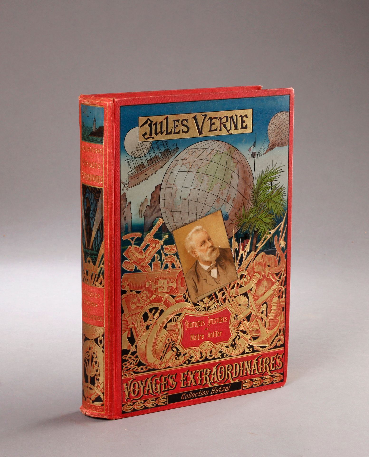 Jules VERNE / HETZEL. Mirifiques Aventures de Maître Antifer (1894-1895). Carton&hellip;