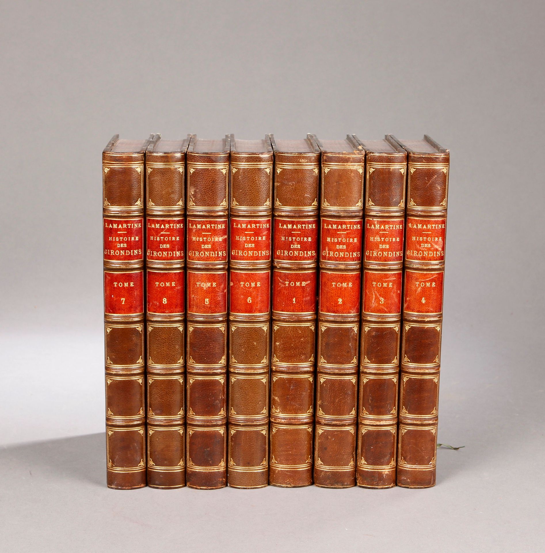 LAMARTINE (Alphonse de) Histoire des Girondins.
巴黎，Furne et Cie，W. Coquebert，184&hellip;