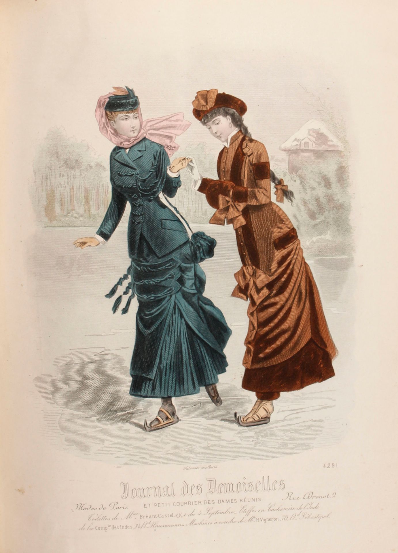 Null [Mode illustrée]. Journal des Demoiselles, 1881 to 1886.
Two volumes in-4 (&hellip;