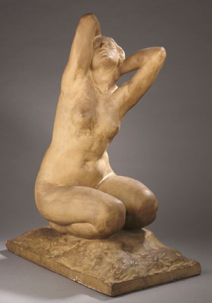 Amadéo GENNARELLI (1881-1943) Jeune femme nue agenouillée.
Epreuve en terre cuit&hellip;