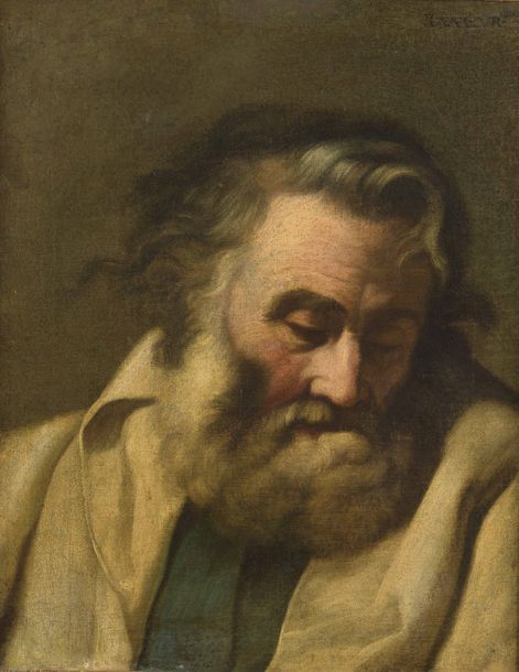 Pierre SUBLEYRAS (1699-1749), école de Portrait d'homme barbu
Huile sur toile, l&hellip;