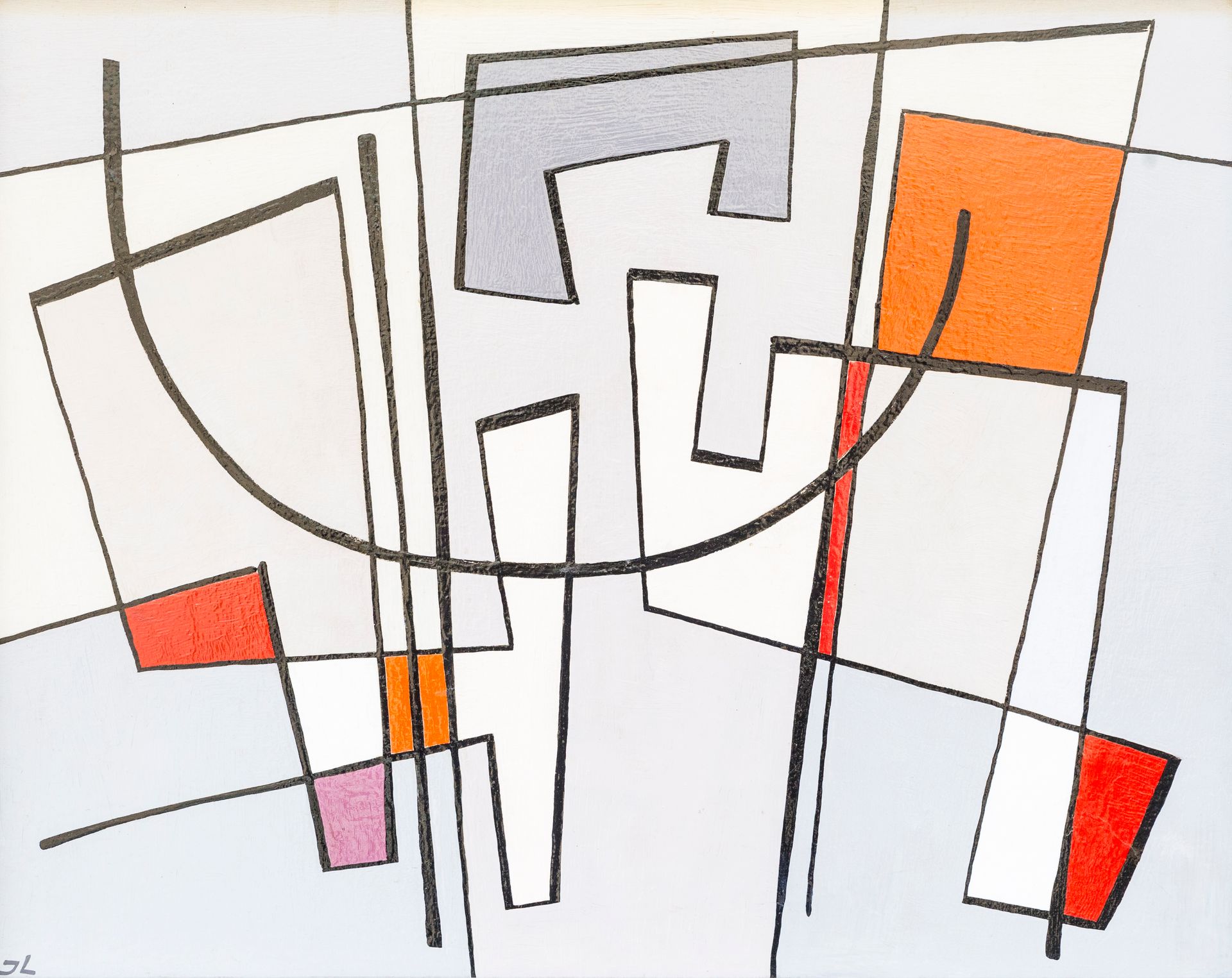Null 
让-莱比安 (1910-1991)




抽象 1948年




伊索尔面板上的油彩 




左下角有签名，背面有日期和会签。 




45&hellip;