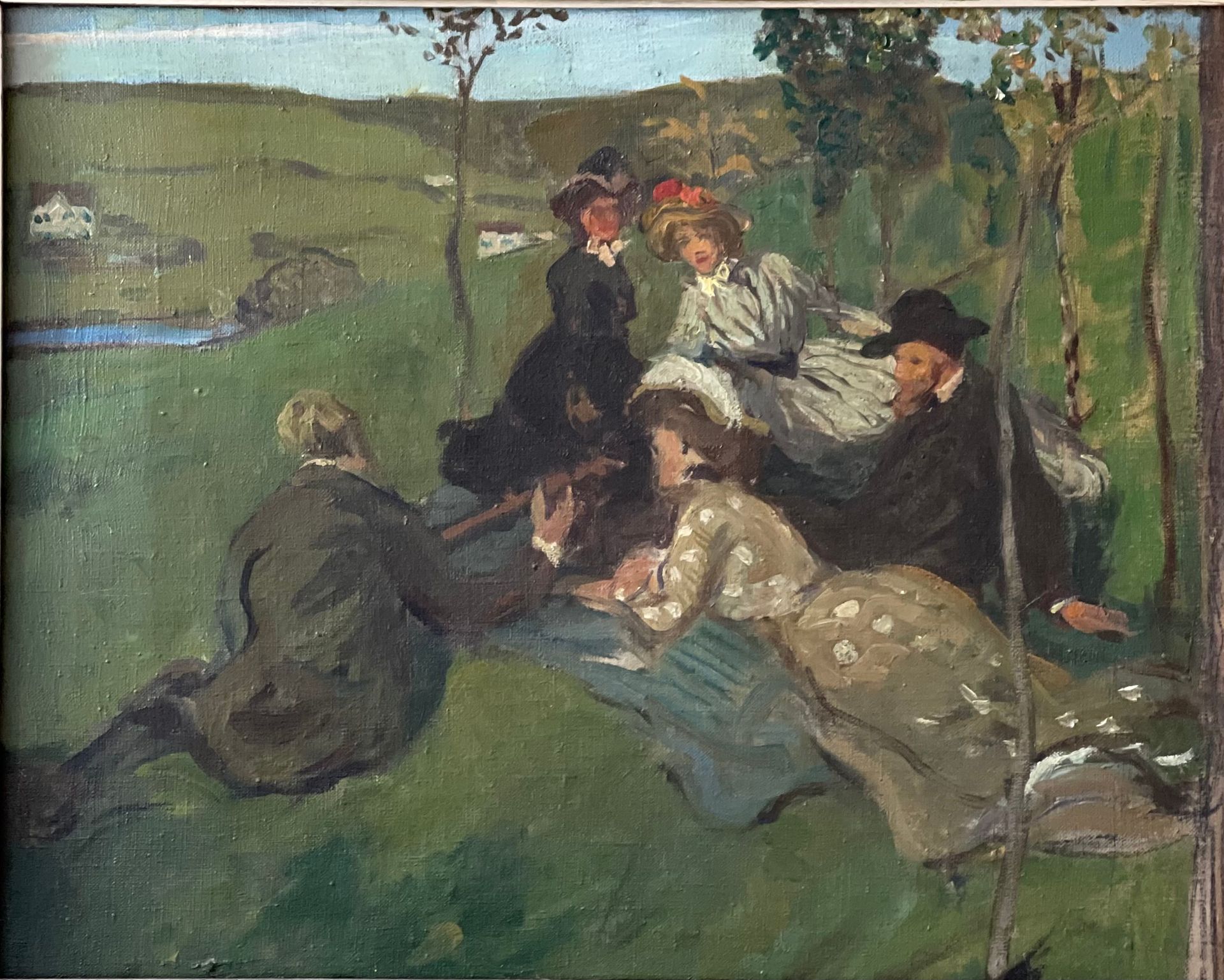 Null 
Robert WEISE (1870-1923)




Le déjeuner sur l'herbe




Huile sur toile 
&hellip;