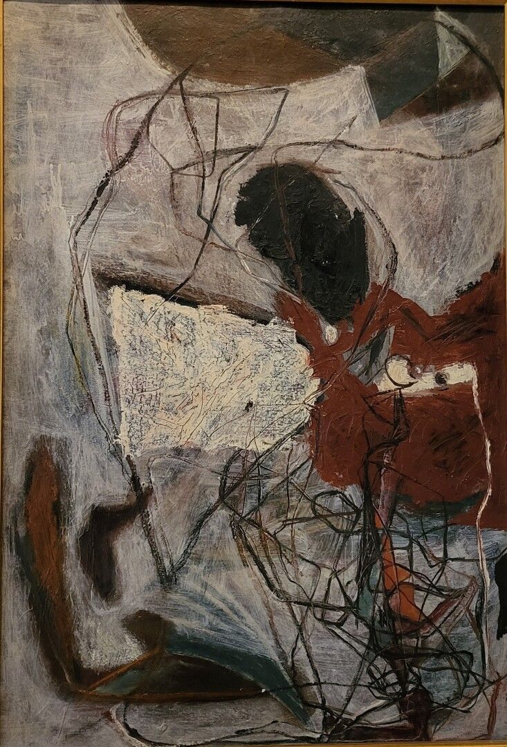 Null 马塞尔-卢布尚斯基(1917-1988)

摘要构成

布面油画，背面有签名

74 x 50 厘米