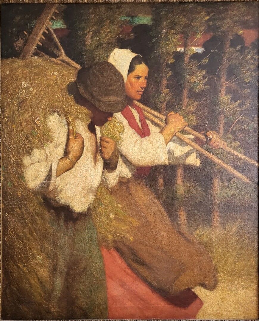 Null 托马斯-奥斯汀-布朗(1859-1924)

收割者的回归

布面油画

左下方有签名

背面有两个标签

167 x 137 cm