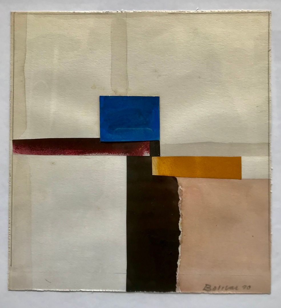 Null 高丁-博利瓦尔（乌拉圭，生于1932年）。

无题-1990

纸板上的混合媒体，拼贴和水彩画

左下方有签名和日期1990

23 x 21 cm
&hellip;