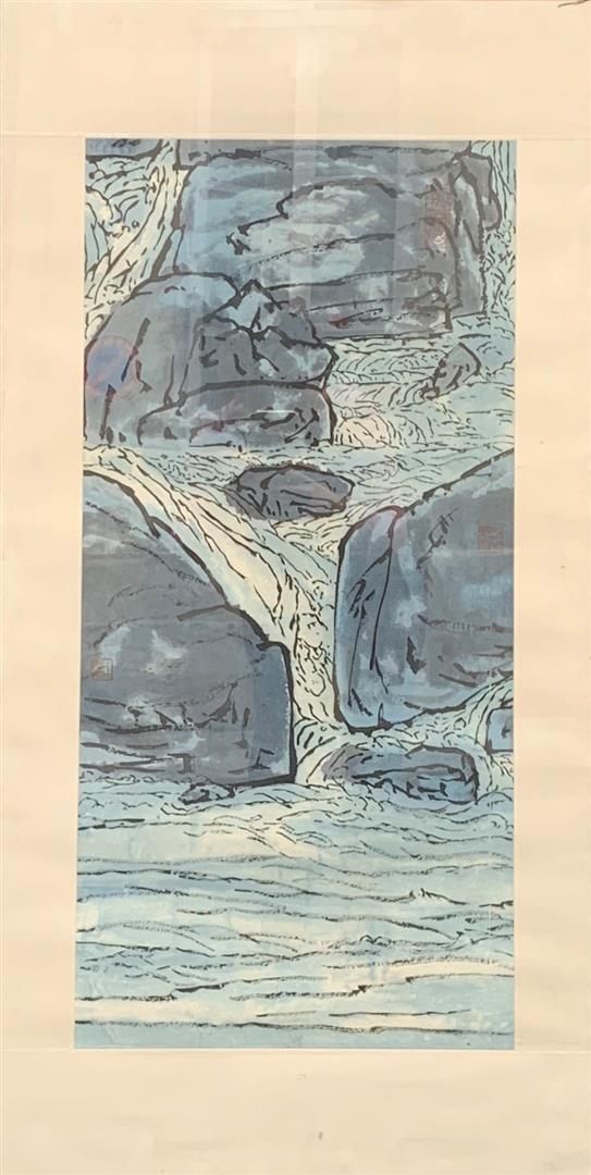 Null Chinese school of the XXth century 

The Waterfall

Watercolor and gouache &hellip;