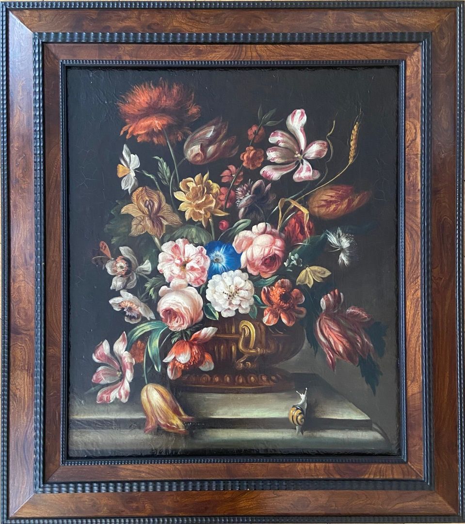 Null Ecole XXème dans le goût des oeuvres d'Ambrosius Bosschaert 
Bouquet de fle&hellip;
