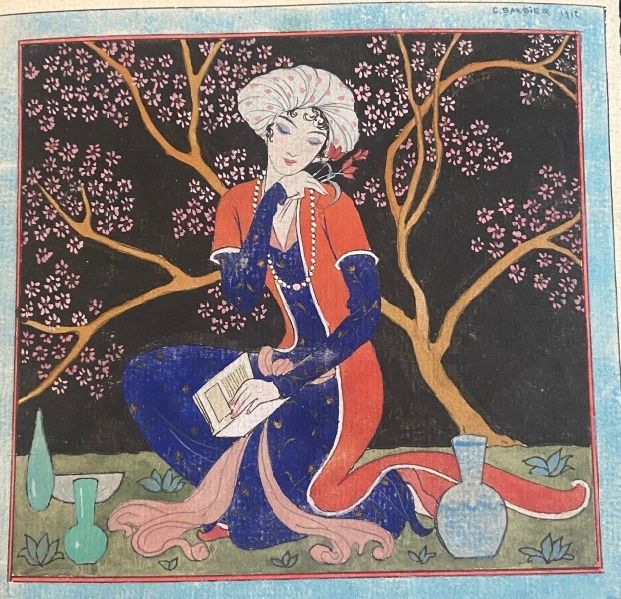 Null Georges BARBIER (1882-1932)
Persian Reading 1912
Gouache and pen on paper 
&hellip;
