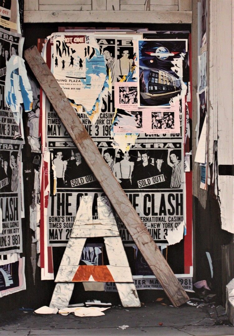 Null John Murray (1973)
Clash II -1982 
Öl auf Leinwand 
Signiert unten rechts 
&hellip;