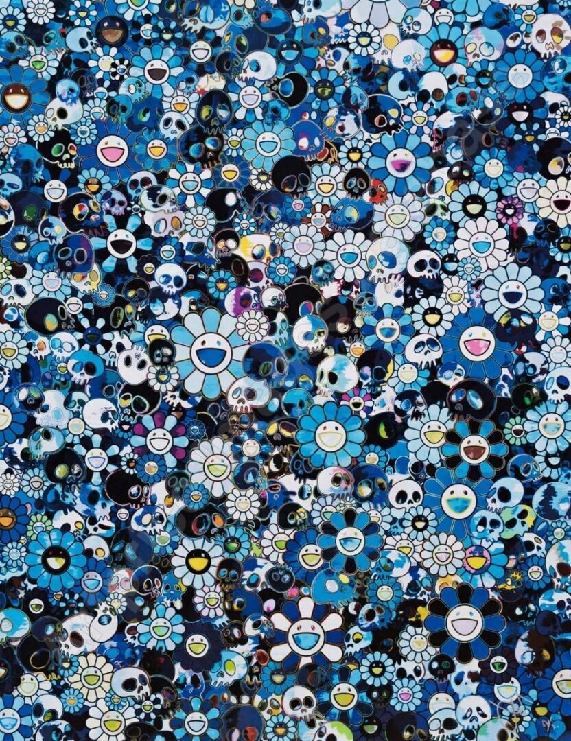Null Takashi MURAKAMI (1962)
Skulls & Flowers Blue 
Sérigraphie sur papier 
Edit&hellip;