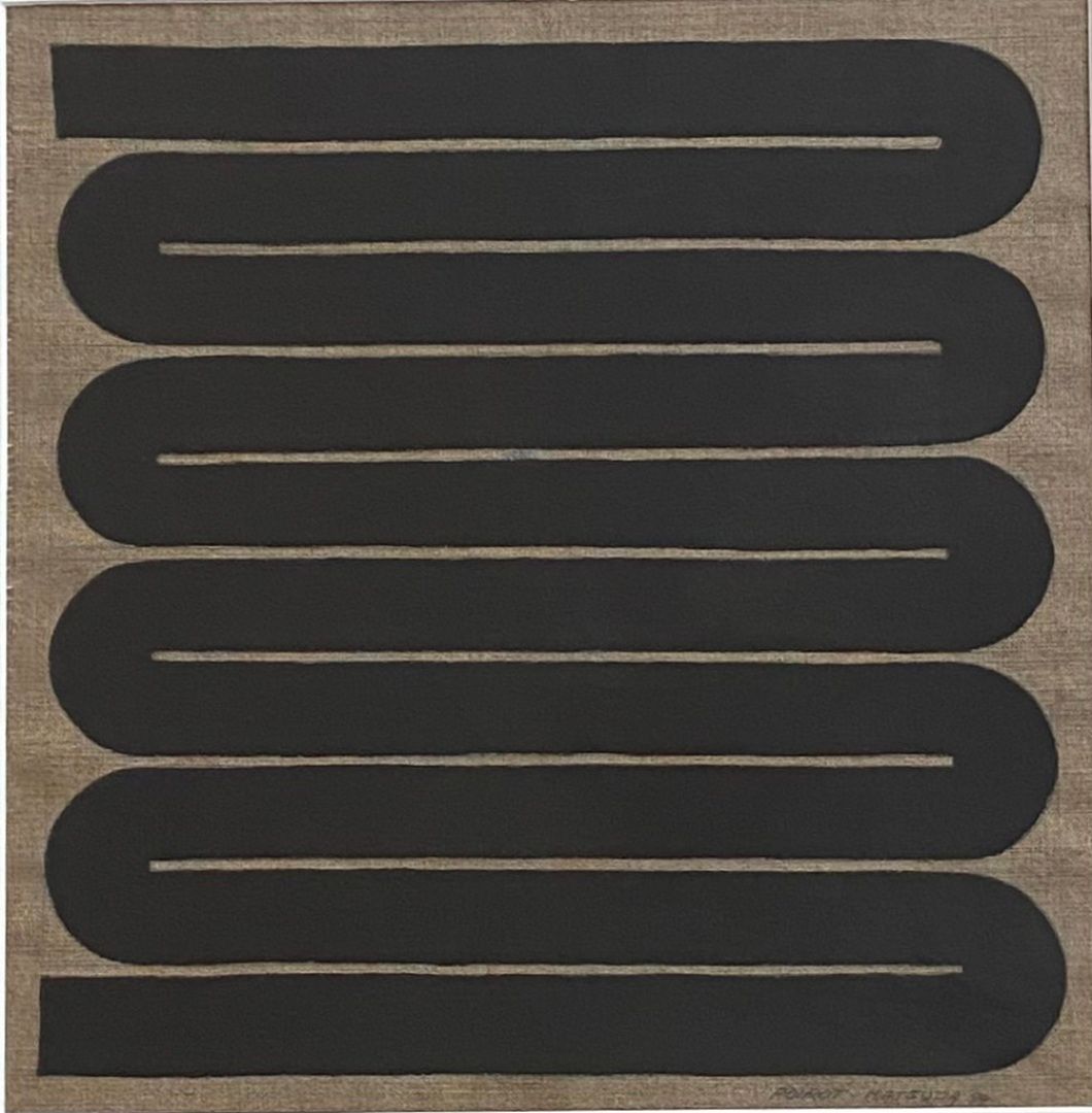 Null POIROT-MATSUDA (1940)
Composition in black 
Acrylic on burlap 
Signed lower&hellip;