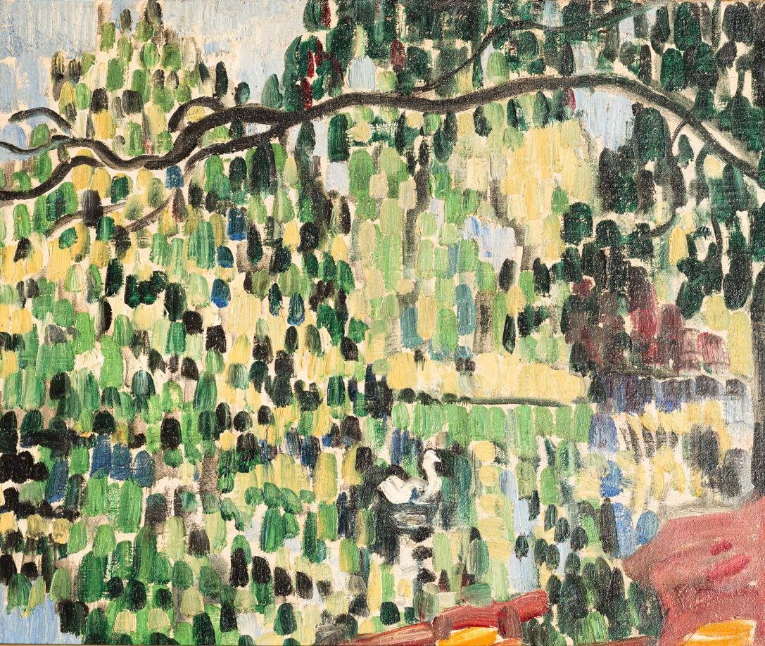 Louis VALTAT (1869-1952) Le cygne sur le lac au Bois de Boulogne, vers 1905-1908&hellip;